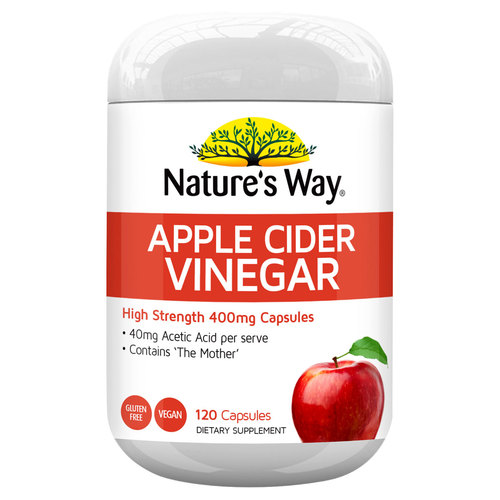Natures Way Apple Cider Vinegar 120 Capsules